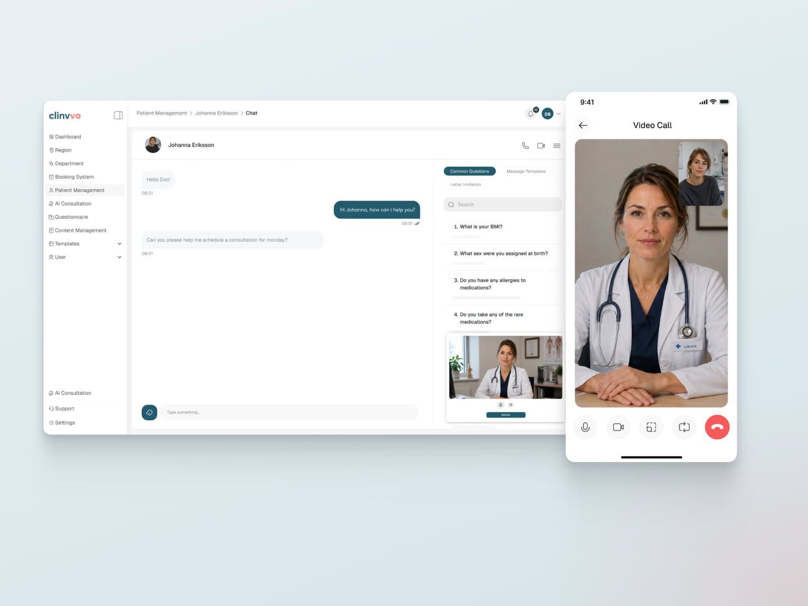 Teleconsultation — video, audio, chat or in person