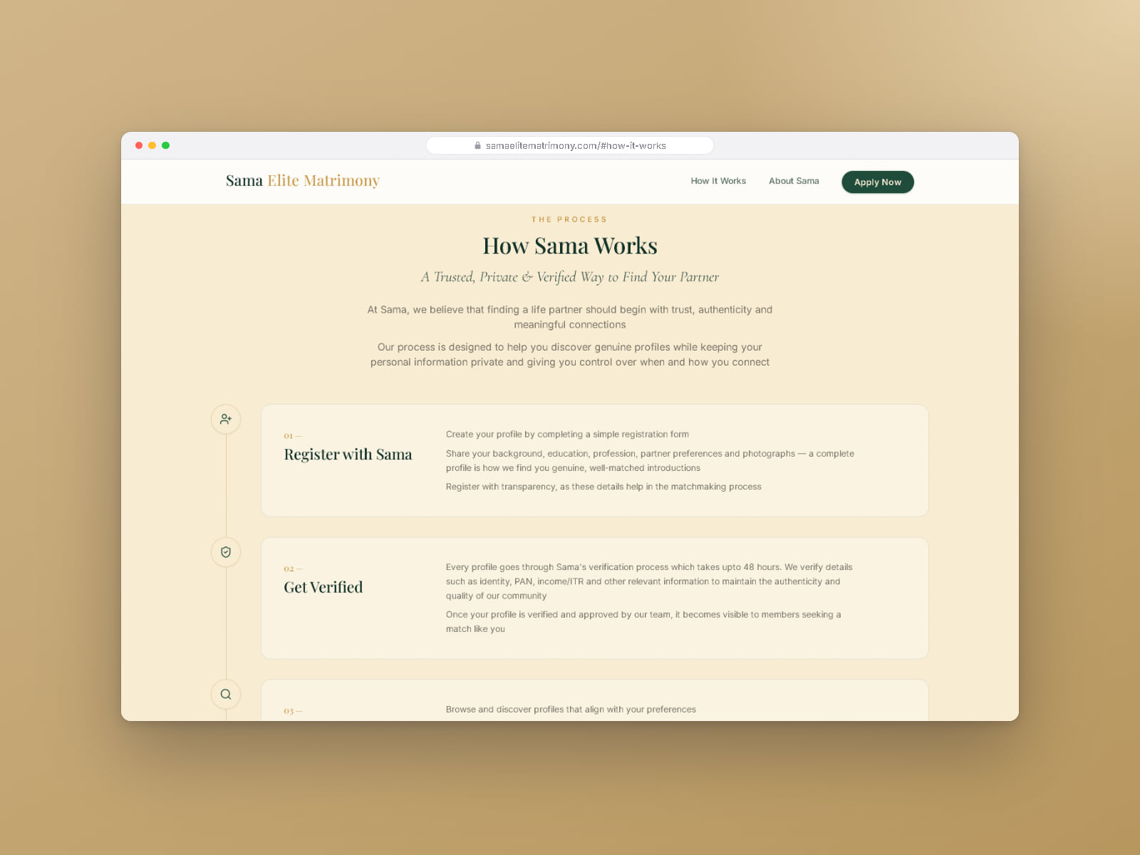 How Sama works — the verification process